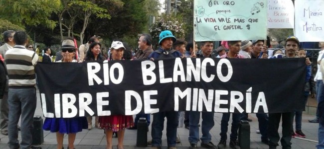 Democracia, agua y minería en Cuenca, Ecuador.